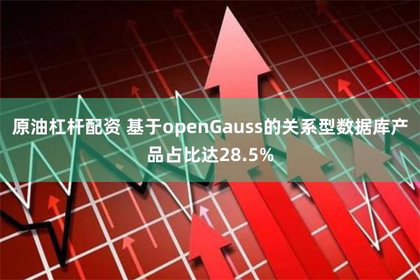 原油杠杆配资 基于openGauss的关系型数据库产品占比达28.5%